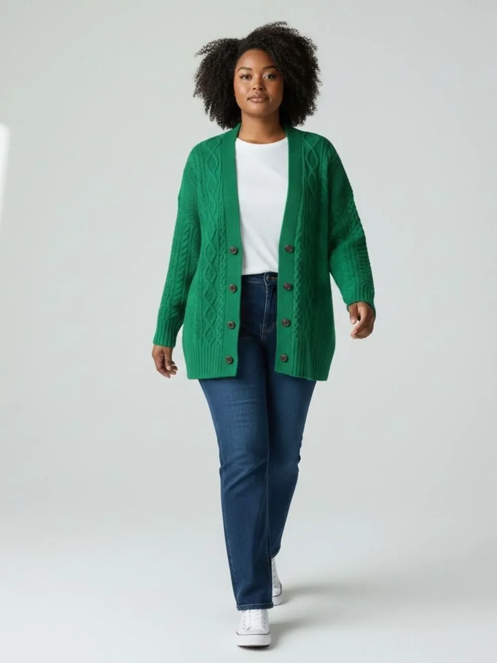 J. Crew Oversized Cable Knit Stretch Cardigan Alpaca Wool XXL